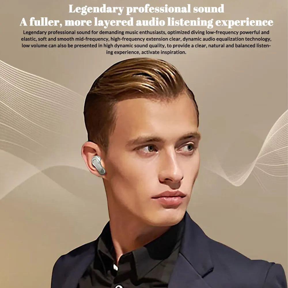 V8 Earphones Bluetooth 5.3 LCD Touch Screen Wireless Headphones/ANC Headset Cancellation Headphones 6Mic ENC HD Call TWS Earbuds