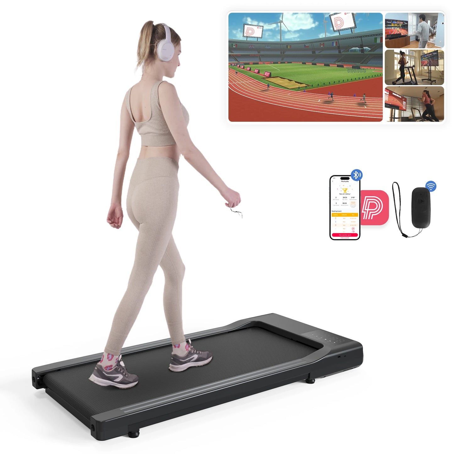 Hot Sale Treadmill 2in1 Treadmills for Home/Office Remote Control/LCD Display Adjustable Speed Walking Pad Exercise Machine