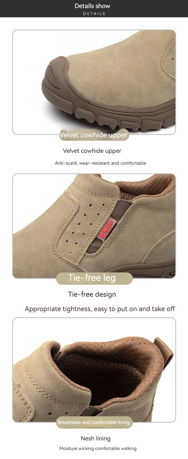Men Work Shoes Breathable Work Sneakers Composite Toe Safety Shoes/Anti-Puncture Indestructible Shoes Welders Safety Boots