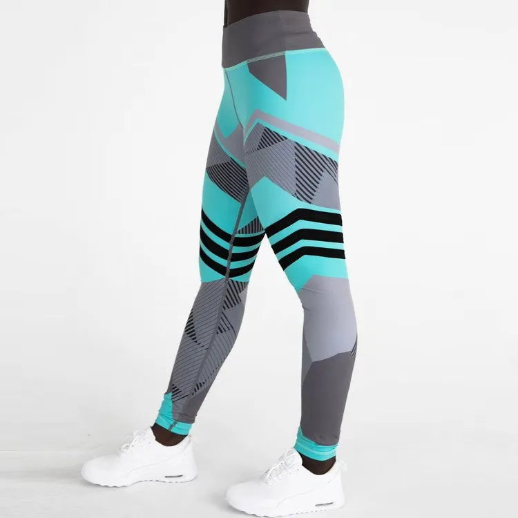 Printed Yoga Pants Women Push Up Professional Running/Fitness Gym Sport Leggings Tight Trouser Pencil Leggings