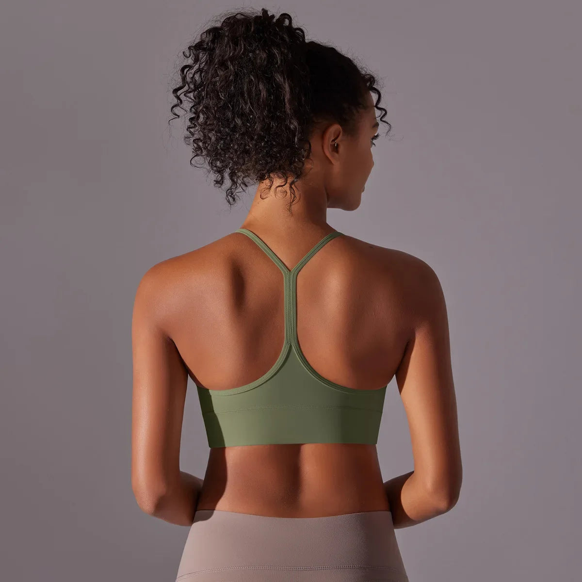 Women Sport Bra Fitness Yoga Top Underwear Soft Y Line Back Running/Gym Crop Top Workout Bra With Chest Pad Push Up Yoga Bra