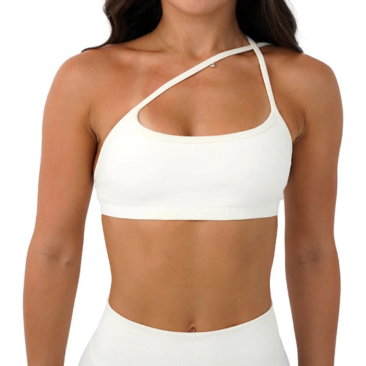 Women's Seamless Yoga Bra 3-Way Convertible Strap Sports Bra/with Removable Pads, Stretchy Luxe Fabric