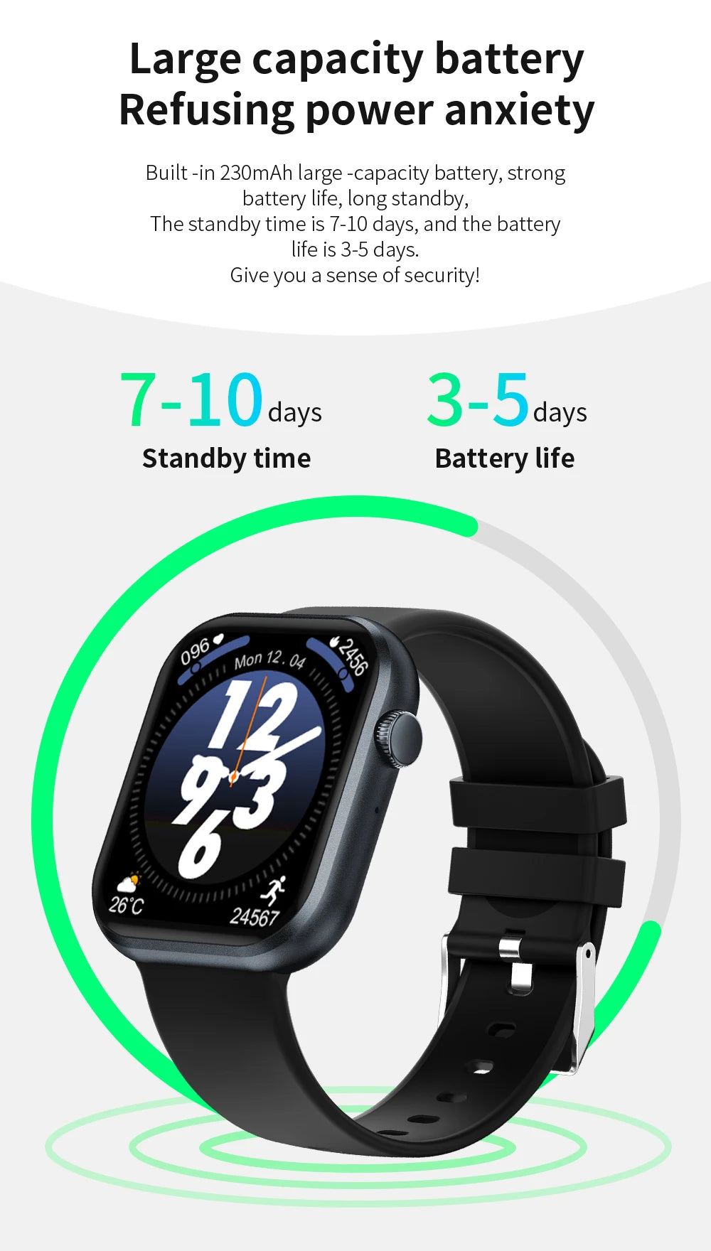 SENBONO Life3 Women Smart Watch Bluetooth Dials Call Health Monitor/Watch Sport Waterproof Smartwatch Women for IOS Android