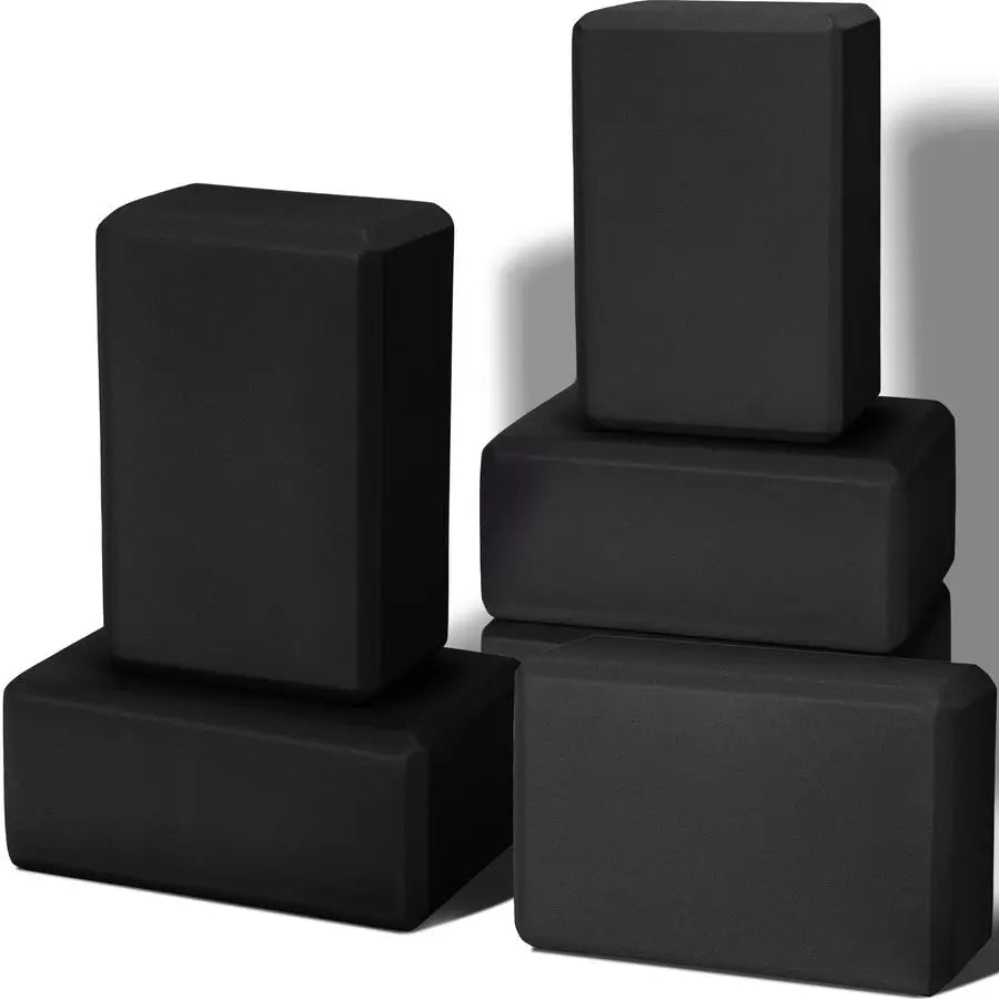 6 Pack Yoga Blocks 9 x 6 x 4 Inch Eva Foam Lightweight/Non Slip Yoga Props for Yoga Pilates Stretching Meditation