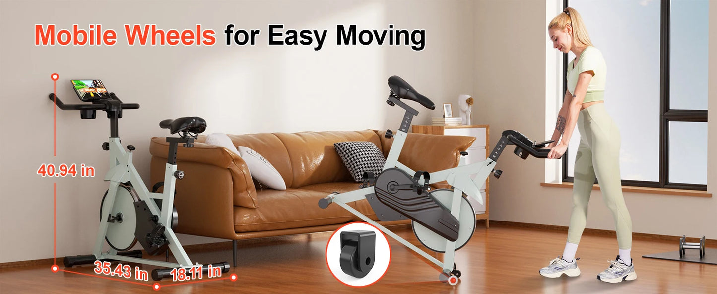 Superun Exercise Bike, 32-Level Magnetic Resistance Stationary Bikes/for Home Low Noise Workout Cycling Bike for Home