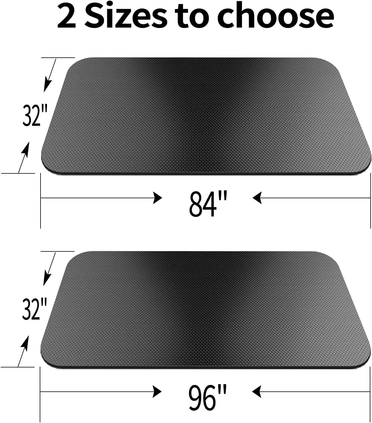 Large Non-Slip Exercise Mat 84x32 Inch Gym Flooring/for Home Workouts Yoga Weightlifting Cardio