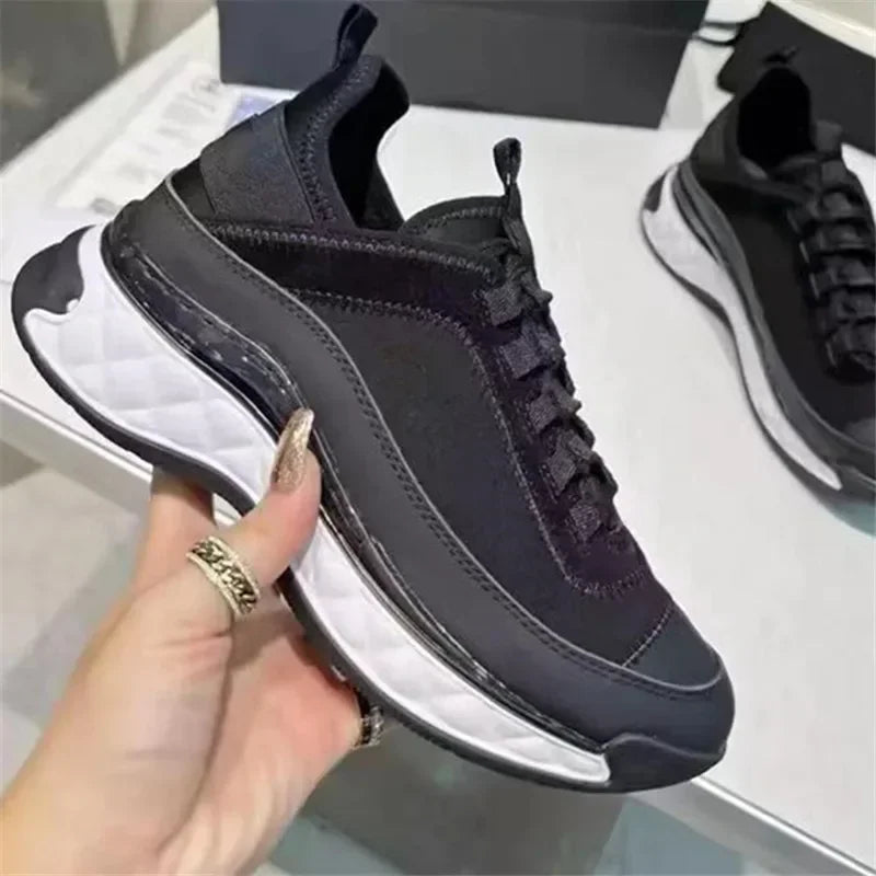 NEW 24S Camellia Men Women Comfortable Dress Shoes White/Black Genuine Casual Leather Breathable Ladies Low Outdoor Sports