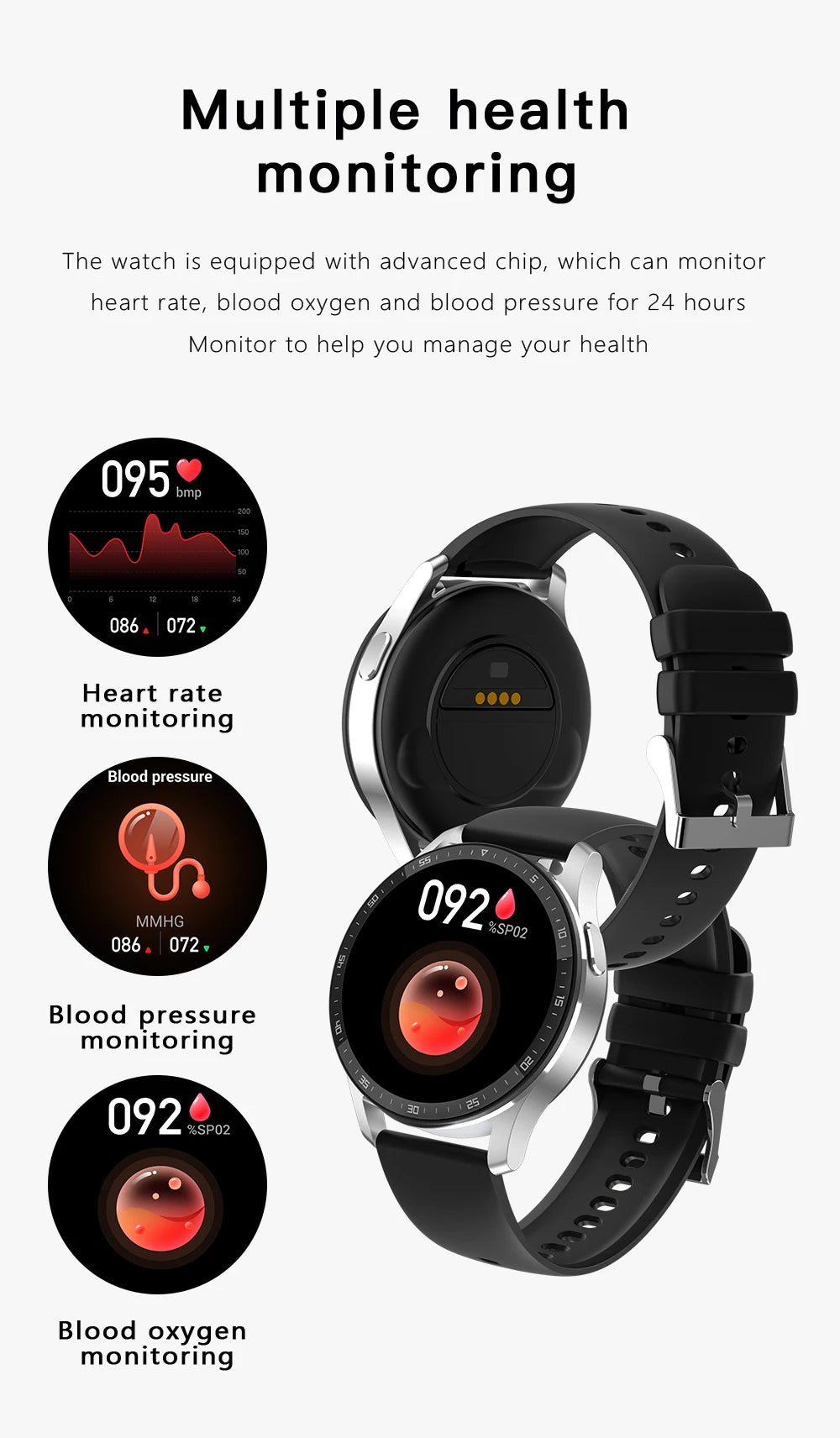 GEJIAN X10 Headset Smart Watch TWS Two In One Wireless Bluetooth/Dual Headset Call Health Blood Pressure Sport Music Smartwatch