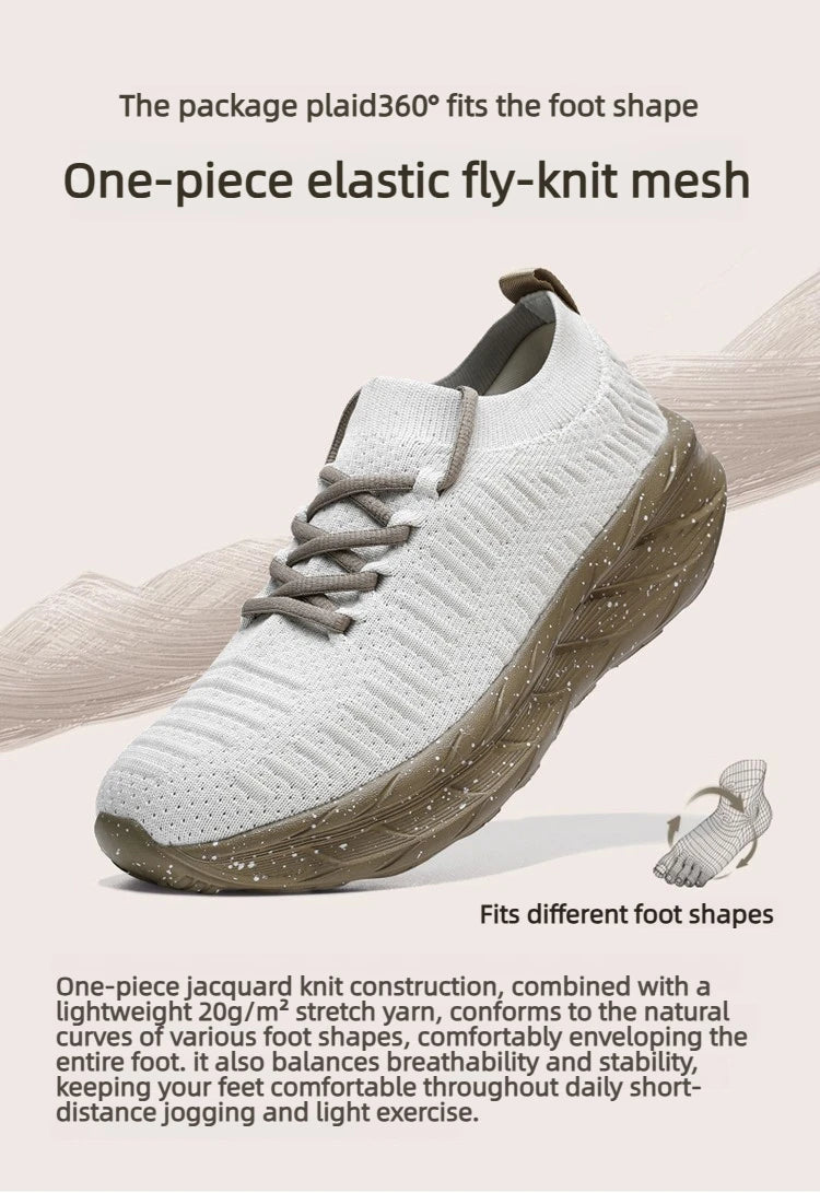 Breathable Men Casual Shoes Lightweight Male Vulcanized Shoes/Outdoor Platform Men's Loafers Soft Mesh Flats Non-slip Sneakers
