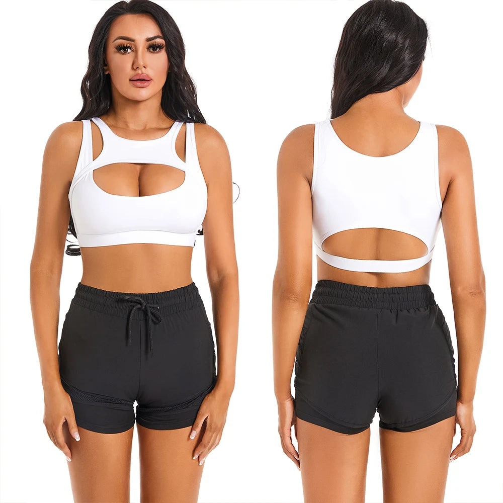 Solid Color Fitness Women Sport Bra Gym Yoga Bra Athletic Tight/Top Workout Train With Removable Cups High Quality