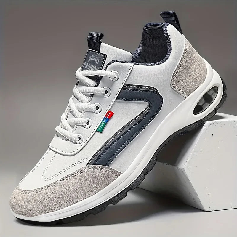 Men's Trendy Sports Shoes Lightweight Breathable Modern/Non Slip Shoes Suede Detailing Outdoor Stylish Daily Wear Men Sneakers