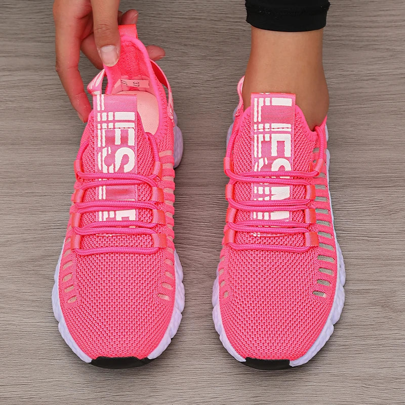 Women's Platform Sports Shoes with Fashionable Trendy Design/Breathable Comfortable Shoes Outdoor Hiking  Walking Casual Shoes