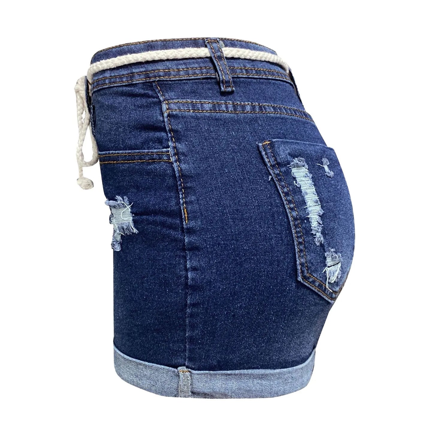 Summer Denim Shorts For Women 2024 Ripped Casual Women's Short/Elastic High Waisted Rolled Baggy Jean Shorts