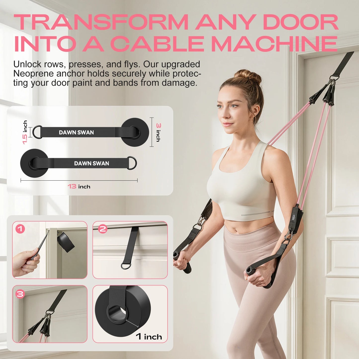 Pilates Bar Kit with Resistance Bands Adjustable Home Gym Workout/Portable Pilates Equipment for Squats Yoga Full Body Training