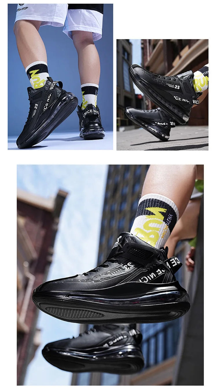 Men's Running Shoes Casual Sneakers New Spring Anti-shock/Air Cushion Sport Shoes Thick Bottom Anti-slip Running Shoes