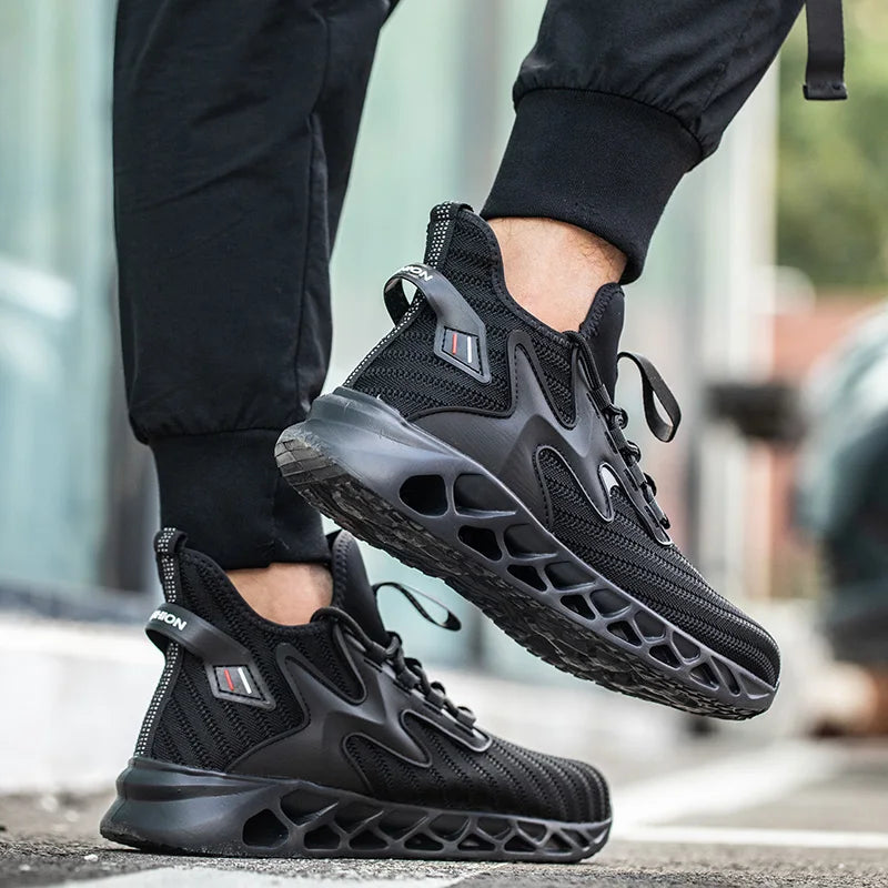 Safety Shoes Steel Toe Boots for Men Comfortable Work Shoes/Anti shock Anti-Drop Work Sneakers Protective Boots