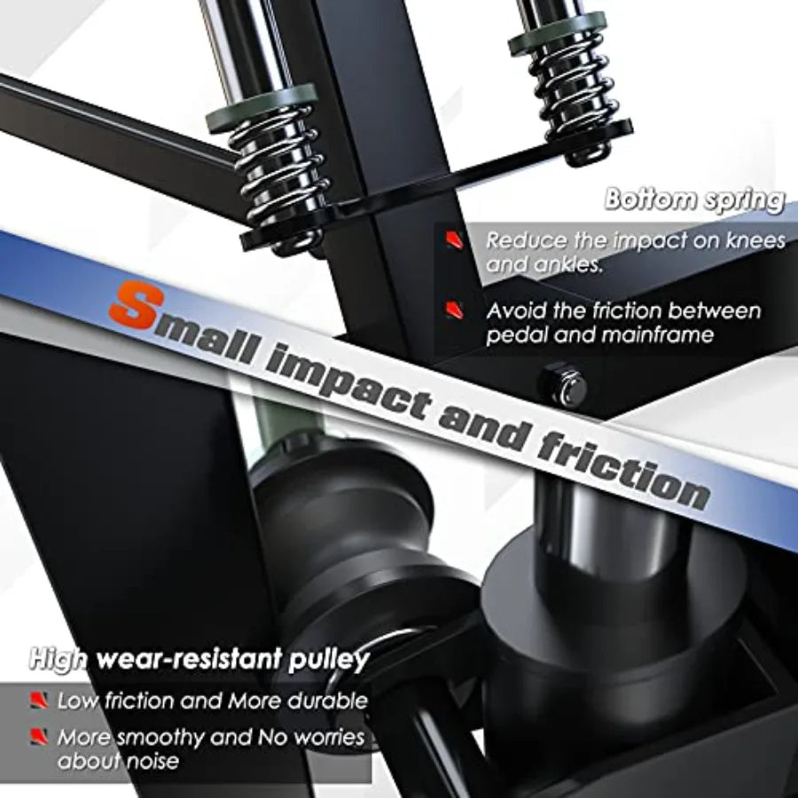 Vertical Climber, Folded Climbing Cardio Exercise Equipment Full Body Workout/for Women Men, Stair Climber with 5 Height Adjustable