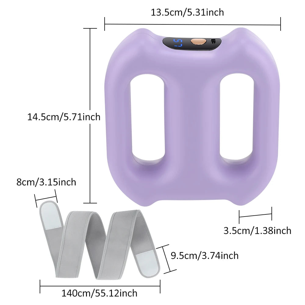 Electric Body Fascia Ring Portable Dual-Ring Vibration Fascia Massager/For Back Waist Arm Leg Fat Burning Weight Loss