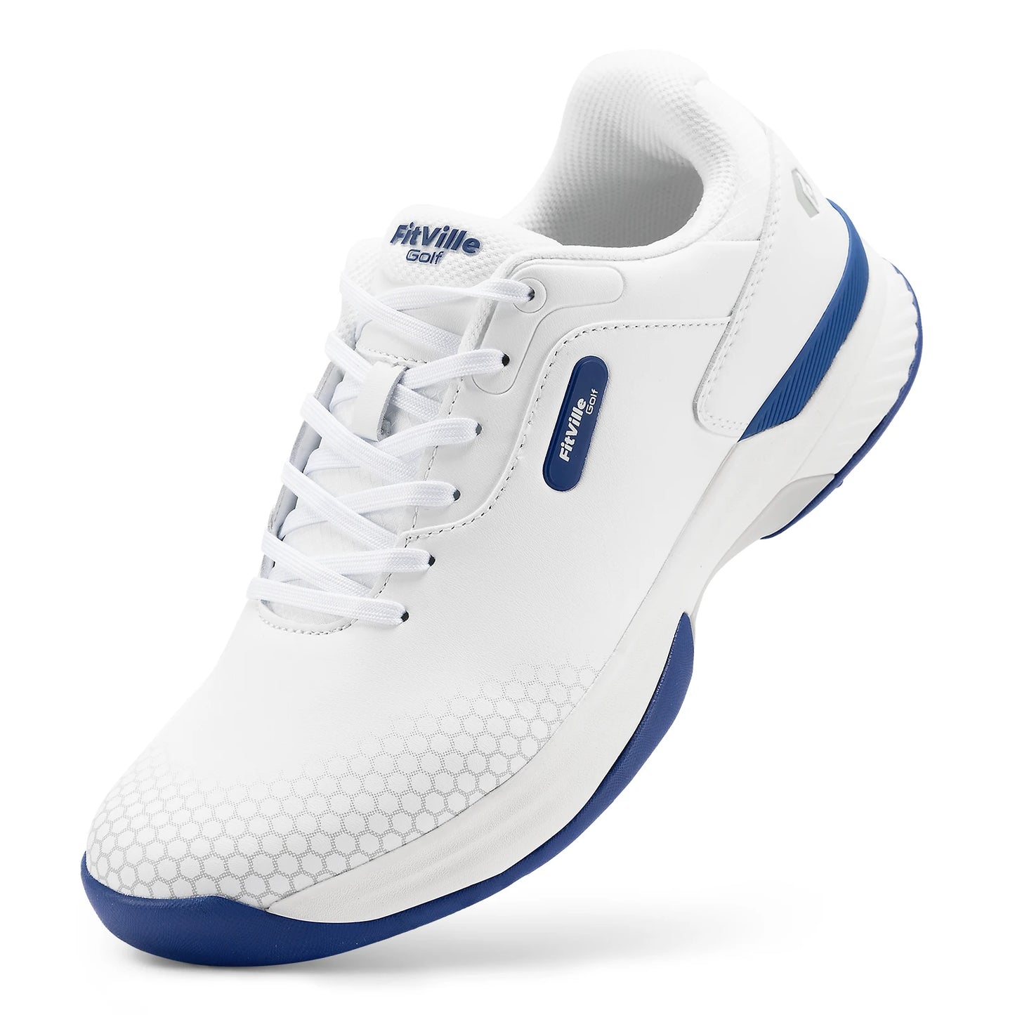 FitVille Wide Men's Golf Shoes Non-Slip Wear-Resistant Comfortable/Pickleball Sports Shoes Suitable for Swollen Feet