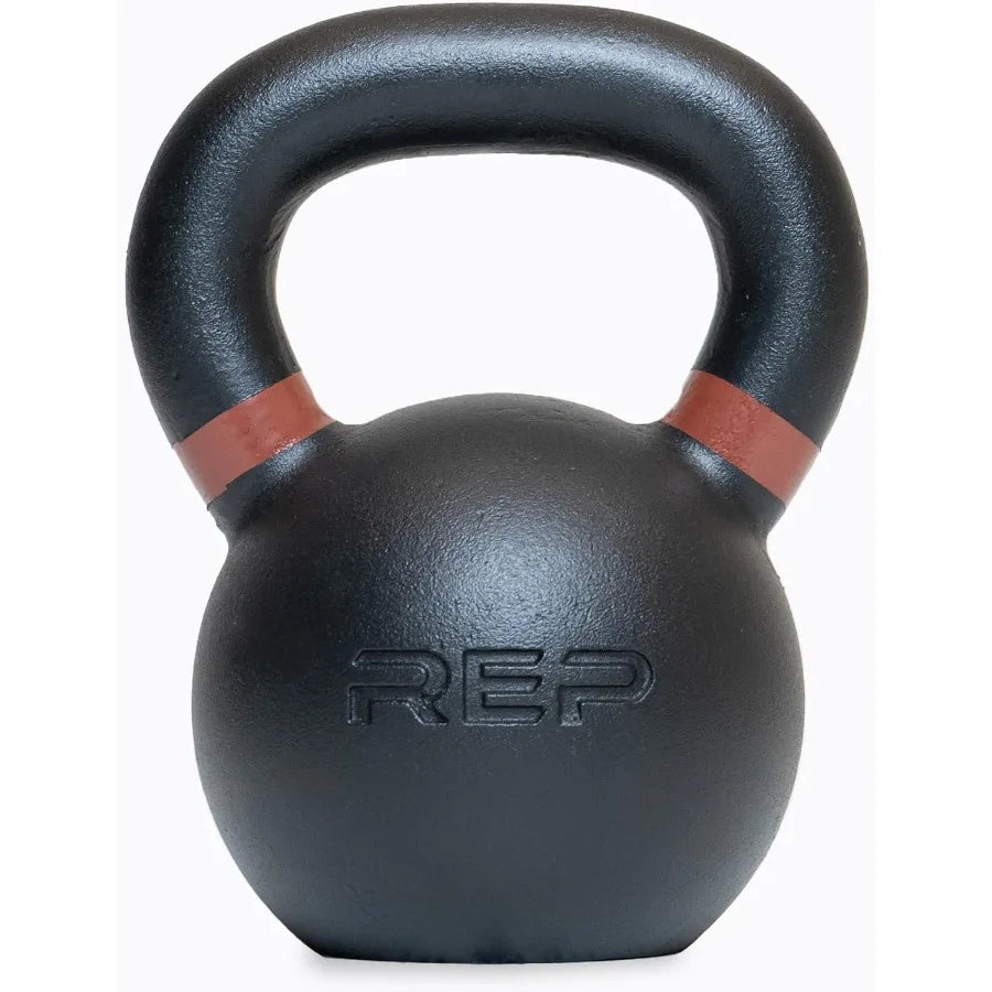 REP Fitness Single Kettlebells 5lb to 50lb Range Cast Iron Strength Training/Adjustable Weight Power Workout Equipment for Home