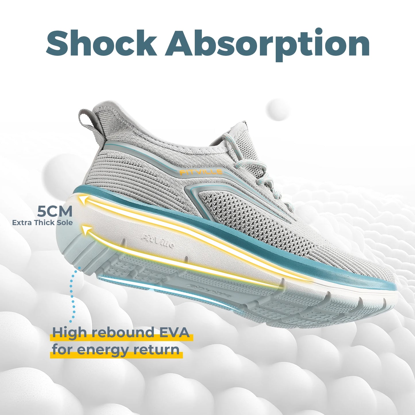 Fitttington Men's Extra Wide Walking Shoes Lightweight Athletic Sneakers/Workout Slip-on Wide Width Shoes For Flat Feet