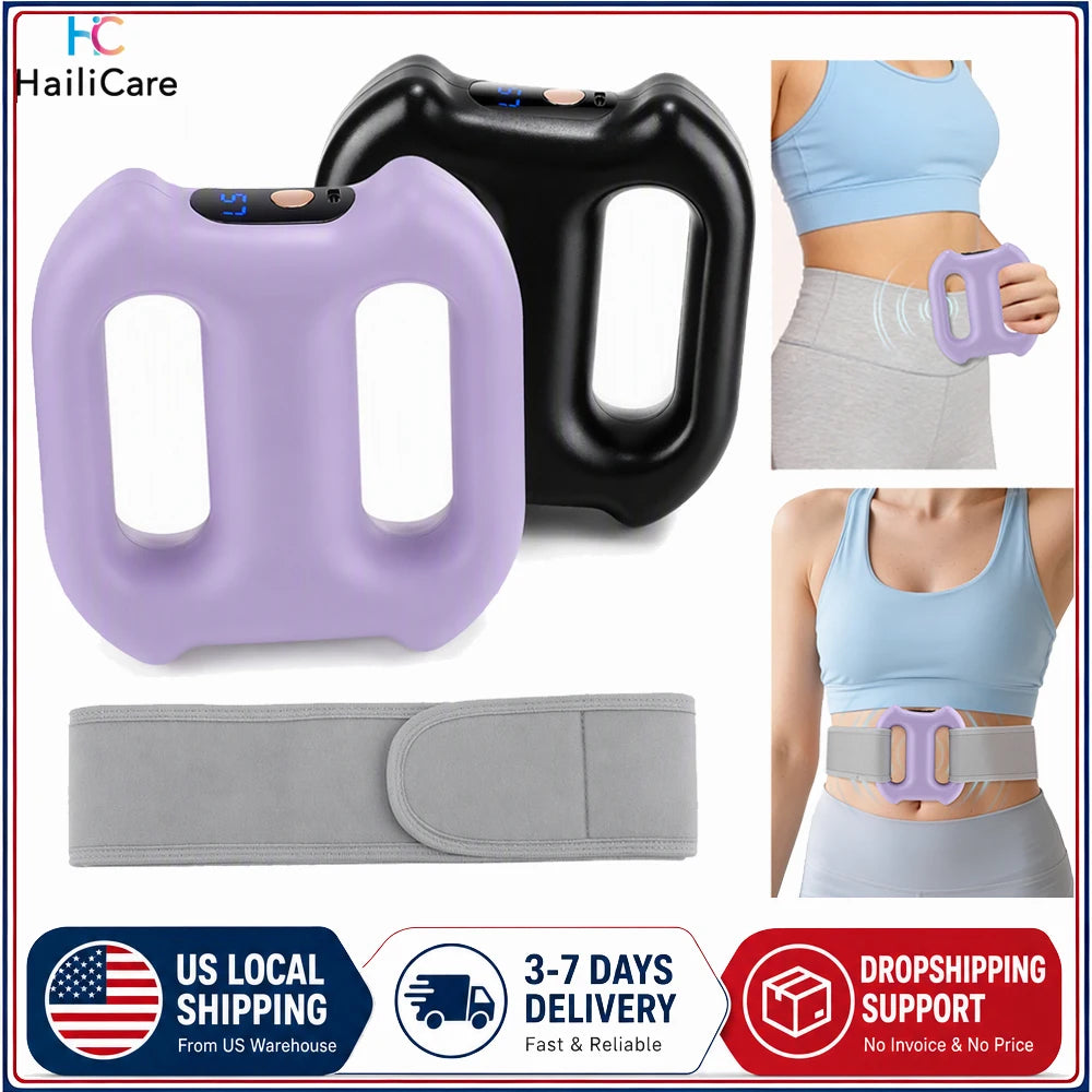 Electric Body Fascia Ring Portable Dual-Ring Vibration Fascia Massager/For Back Waist Arm Leg Fat Burning Weight Loss