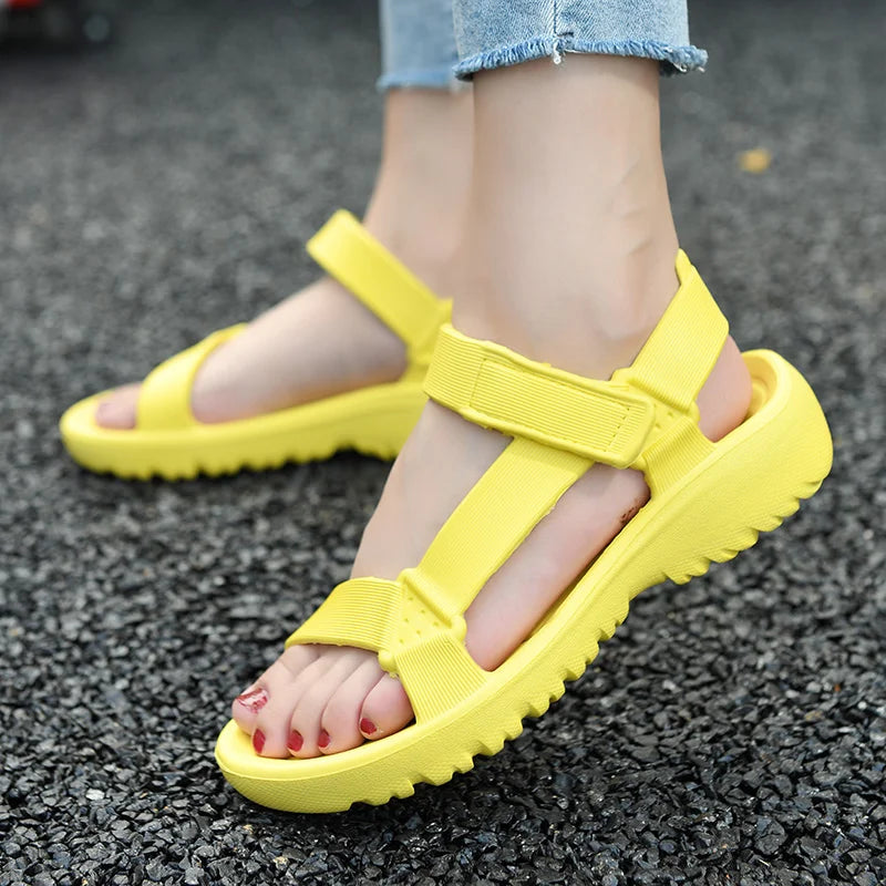 Women's Sandals Fashion Trend Anti-slip Wear-resistant Lightweight/EVA Flat Sandals for Women Outdoor Beach Shoes for Women