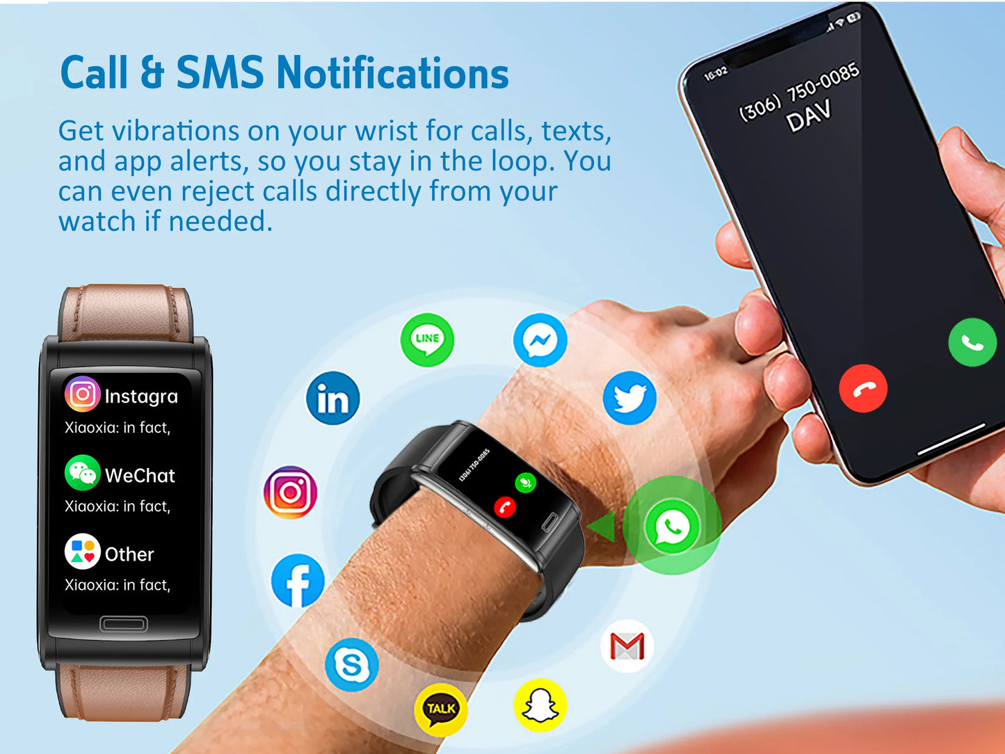 2025 New ECG+HRV Smart Watch Men Women Heart Rate/Blood Pressure Hypoxia Alarm Sleep Monitoring Fitness Sports Music Control