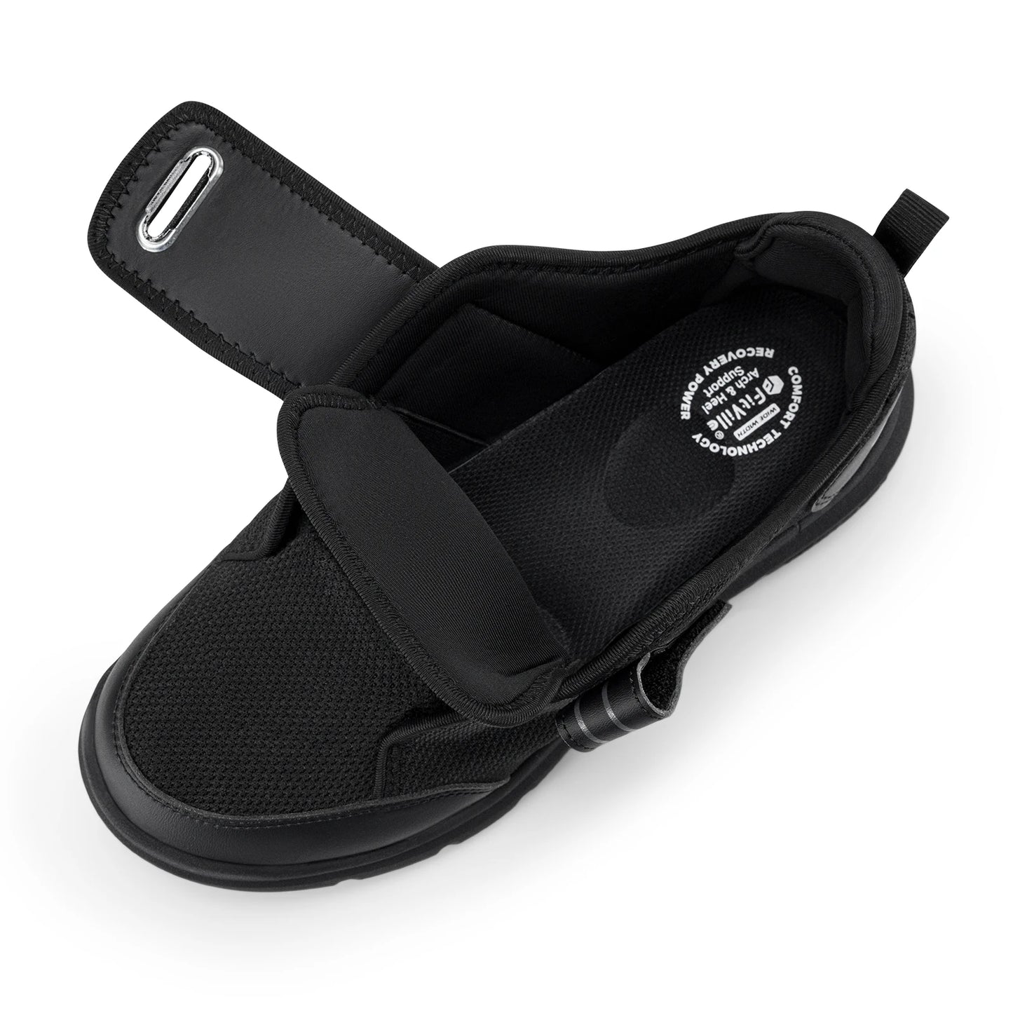 FitVille Diabetic Shoes for Men Extra Wide Hook and Loop Walking Shoes/for Elderly for Swollen Feet Foot Pain Relief Neuropathy Shoes