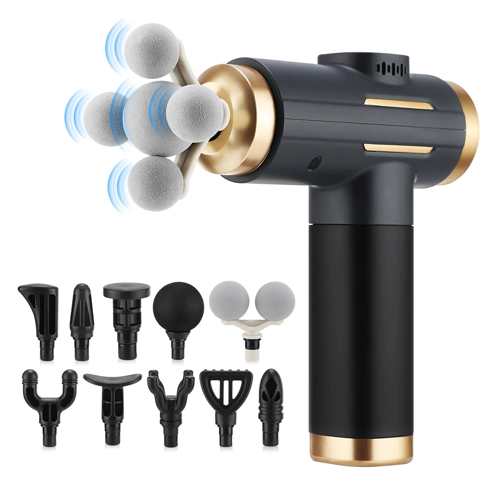 Electric Massage Gun 99 Levels High-Frequency Vibration Powerful/Fascia Gun for Body Muscle Relief Arm And Leg Massager