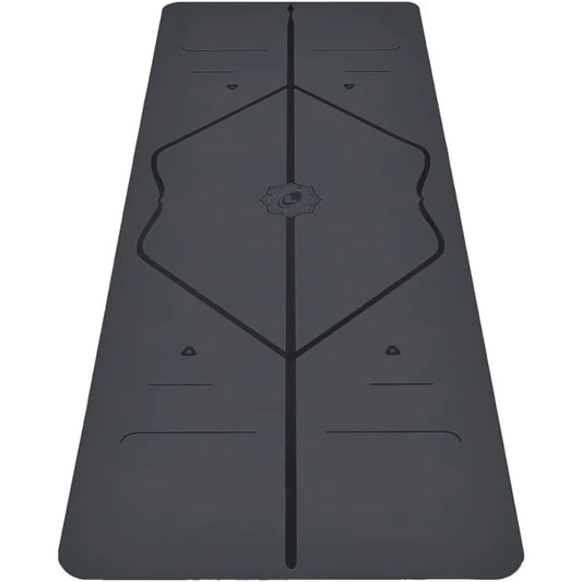 Extra Long Wide Yoga Mat with Alignment Guides/Ultra Grip Eco Friendly Sweat Proof 4mm Thick