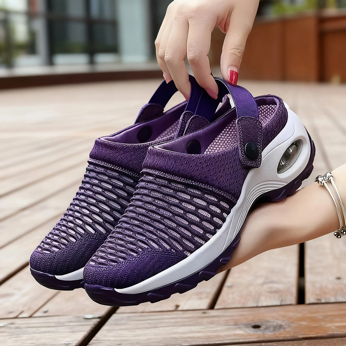 Women's Breathable Flying Woven Knit Sneakers Soft Cushion/Non Slip Lace Up Walking Shoes, Lightweight Mesh Comfort Shoes