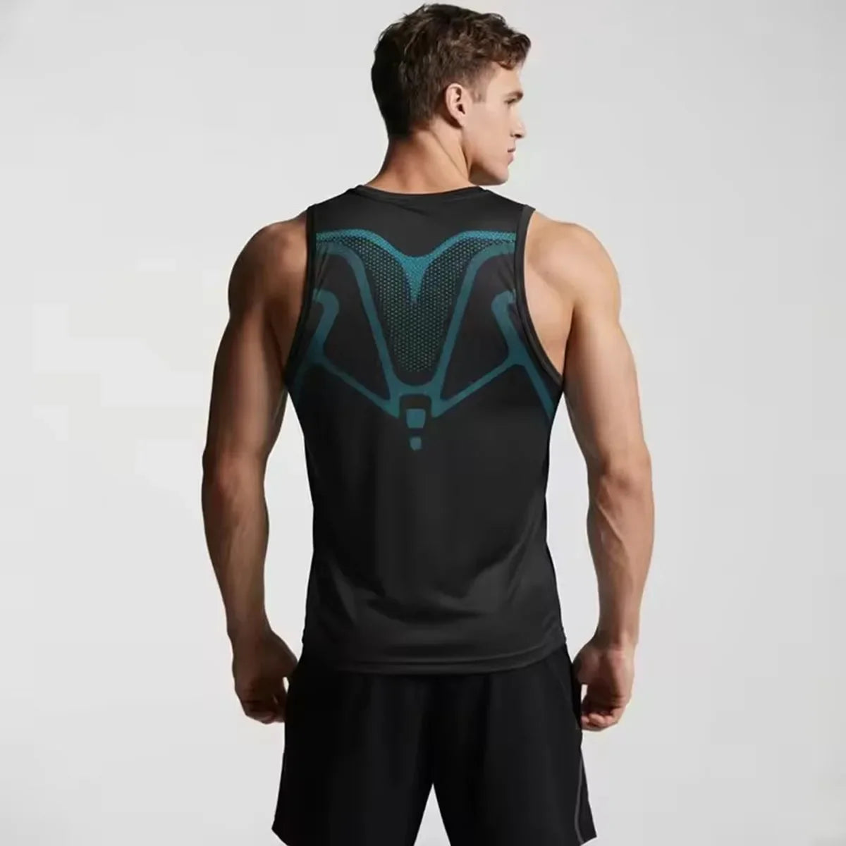 Summer Men Shapewear Ionic Shaping Vest Sleeveless Shirt Tight/Compression Shirts Tank Top Body Shaper Breathable Ice Silk Vest