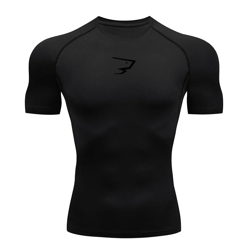 Men Short Sleeve Compression T-Shirt Running Gym/Fitness Sport Tees Male Jogging Athletic Sport Tops