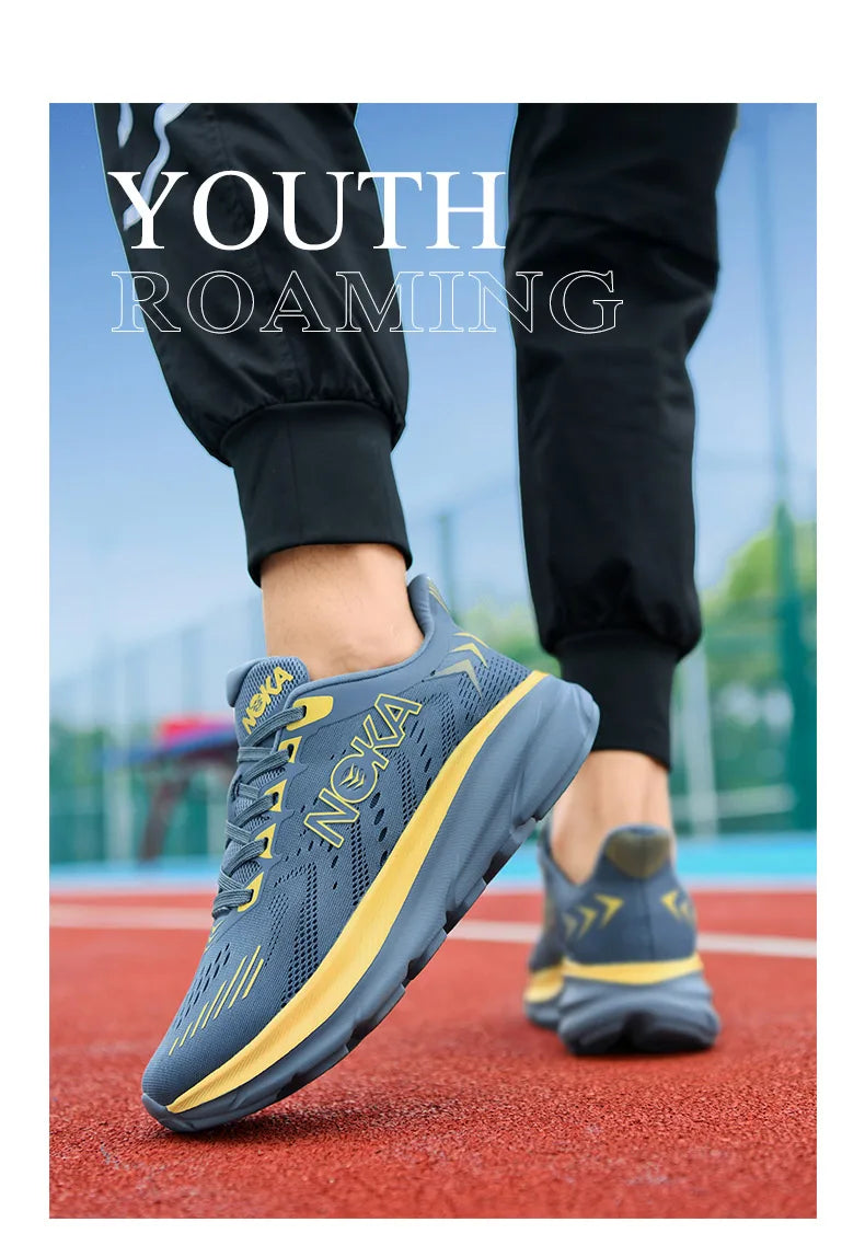 Men's Athletic Shoes with Thick Soles Offer Comfort and Breathability/Perfect for Daily Jogging and Fitness Training