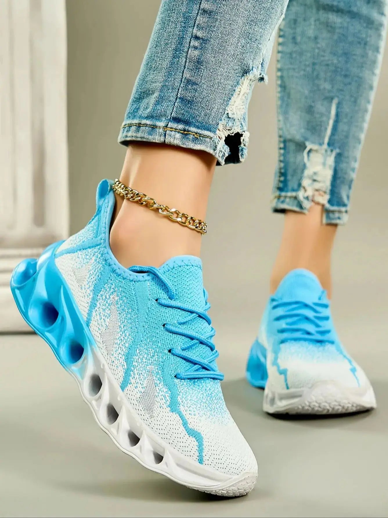 Women's Shoes New Summer Breathable Mesh Sports/Mesh Shoes Casual Couple Blade Running Trendy Shoes