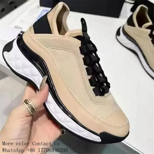 NEW 24S Camellia Men Women Comfortable Dress Shoes White/Black Genuine Casual Leather Breathable Ladies Low Outdoor Sports