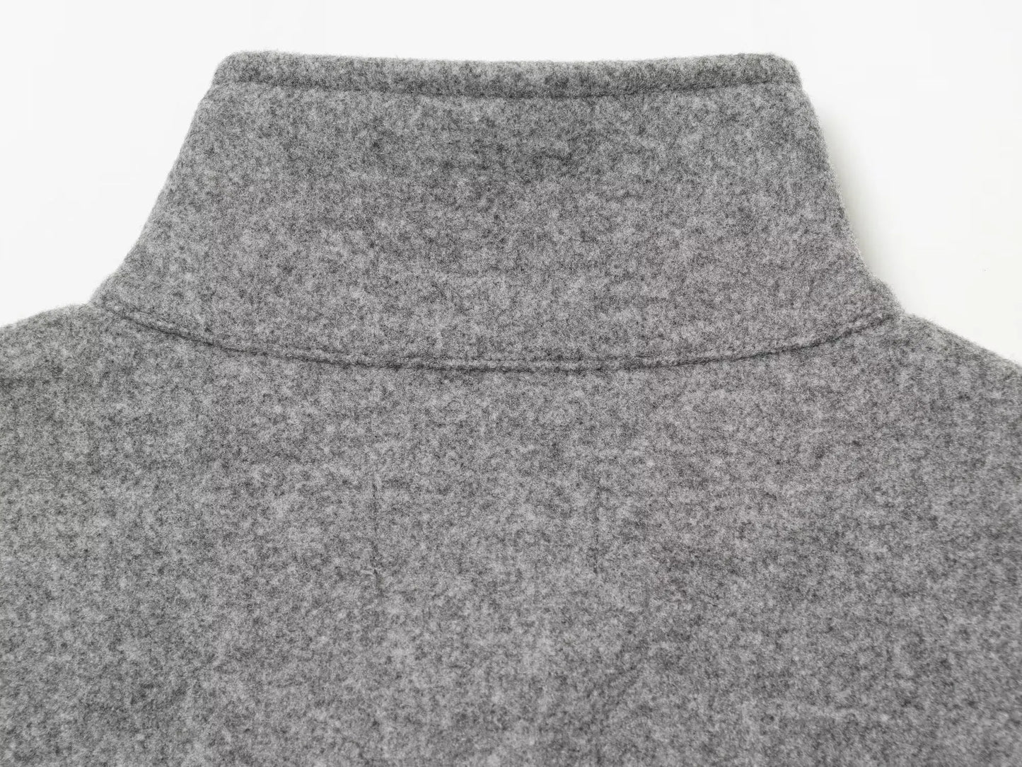 Women's Loose Stand Collar Jacket Coats Long Sleeve Zip Up Pockets/Streetwear Autumn New  Lady Casual Solid Outerwear