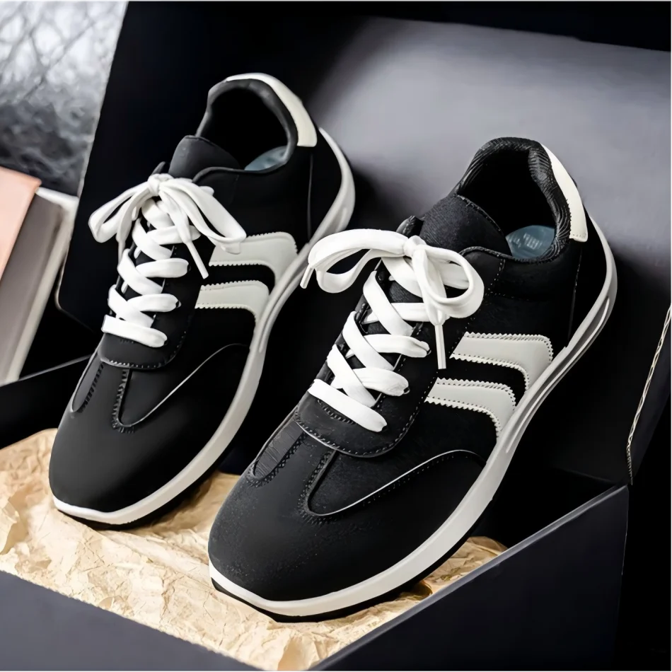 Women Striped Retro Casual Sneakers Lightweight Soft Sole Breathable/Low Top Lace Up Non Slip Comfortable Fashion Athletic Walking Shoes