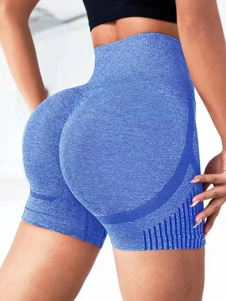 Yoga Shorts Cross-border Honey Buttocks Buttocks Sports High Waist/Abdomen Stretch Tight-fitting Anti-glare Quick-drying Fitness