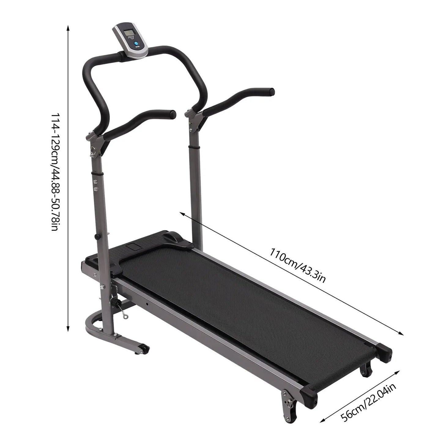 Electric Folding Treadmill with Incline for Home/Portable Running Exercise Indoor Aerobic Exercise, Fitness Equipment