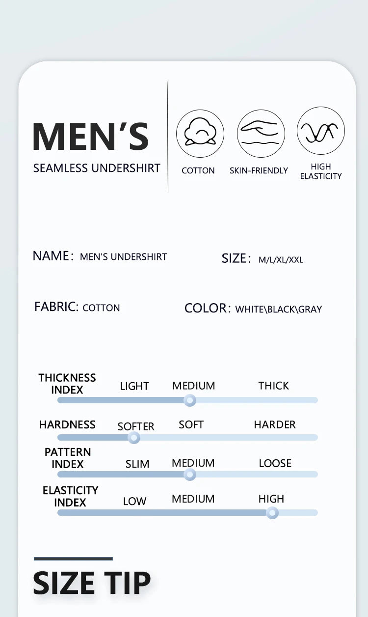 3pcs Pure Cotton Men Four Seasons Vest Simple Fit/Sports Fitness T-shirt Middle-aged Casual Sleeveless Tops L-4XL