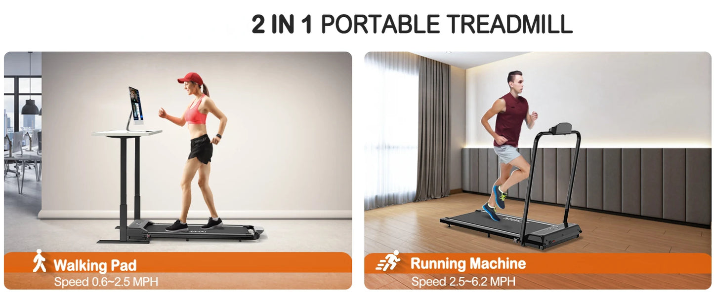 Treadmill 6.2 MPH Walking Treadmill with Remote Control/Running Treadmills for Home Office Use Treadmill