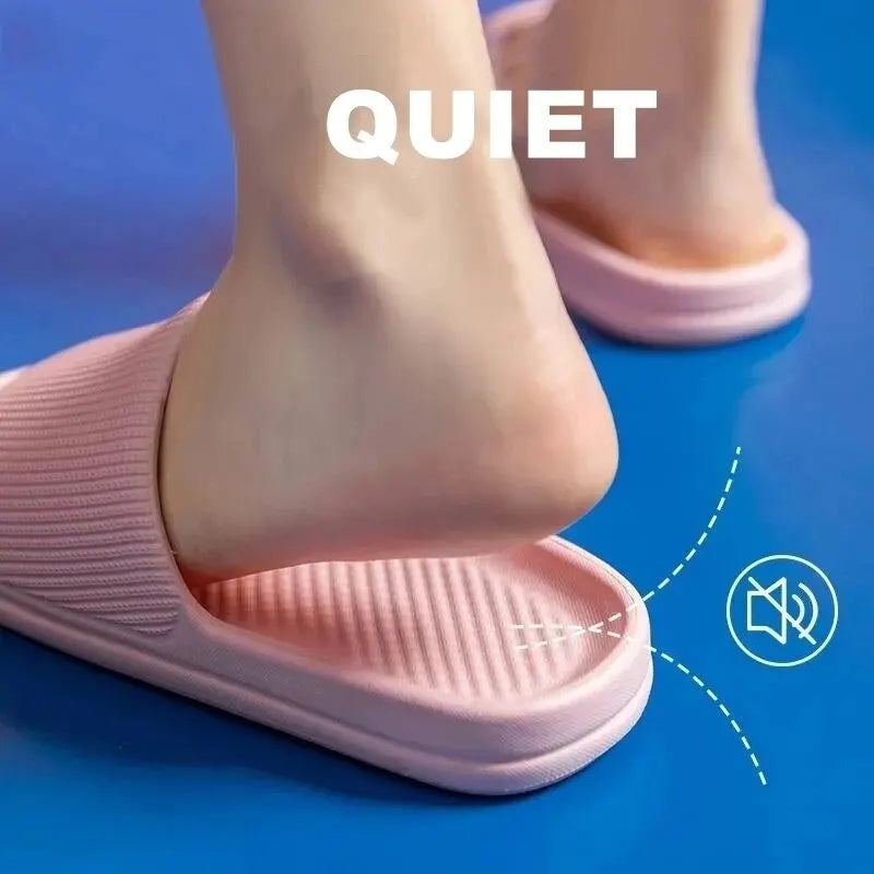 Soft Sole Massage Shower Shoes for Women Waterproof/Non-slip Home Leisure Fashion Bathroom Slippers