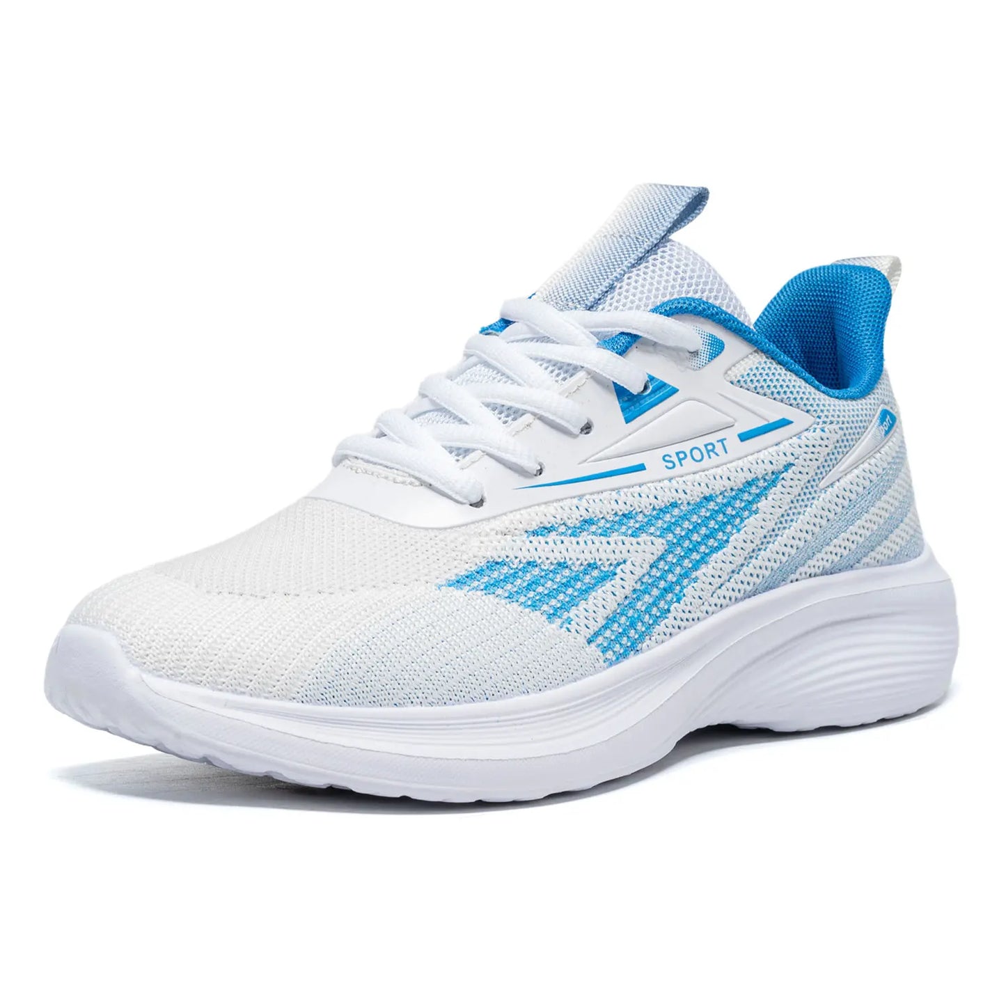 Women's sports running shoes are comfortable/lightweight walking exercise and non slip walking shoes