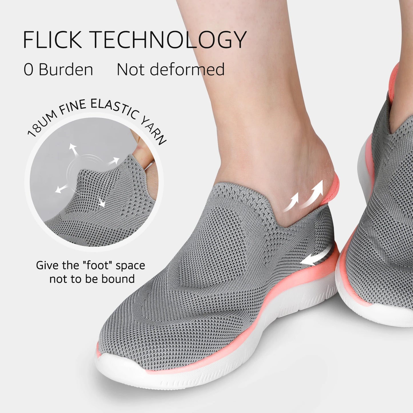 STQ Slip On Sneakers for Women Lightweight Walking Shoes/Comfortable Breathable Mesh Women Shoe