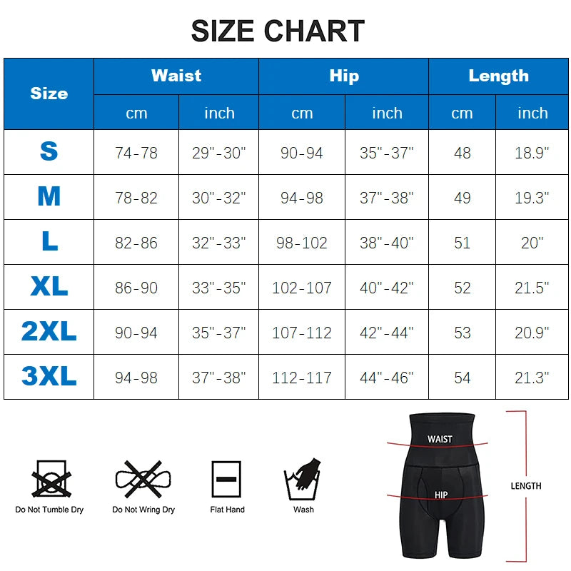 Men's Padded Briefs Boxer Underwear/Tummy Control Shorts High Waist Body Shaper