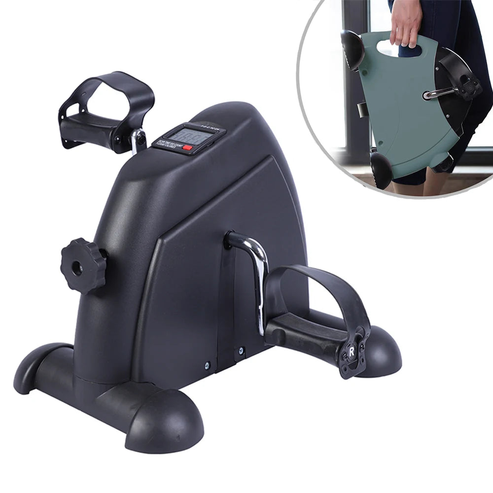 Mini Under Desk Pedal Exerciser Bike Multi-Function Motorized Digital/With LCD Screen Display for Leg Arm and Knee for Elderly