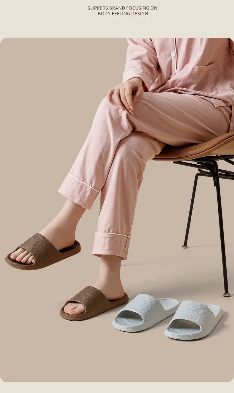 Fashion Women Slippers Summer Flat Lightweight EVA Home Slippers/Comfort Massage Couples Indoor Slides