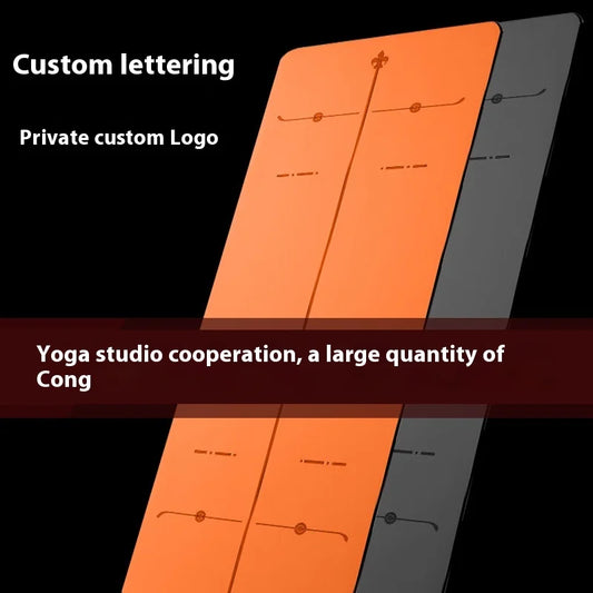 ‌Natural Rubber & PU Professional Yoga Mat Anti-Slip/Sweat-Absorbing Silent Shockproof Fitness Mat for Home ‌